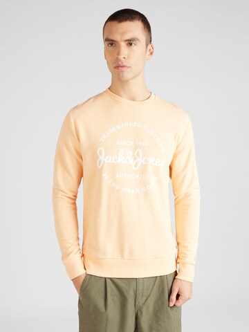 JACK & JONES Sweatshirt 'FOREST' i orange: framsida