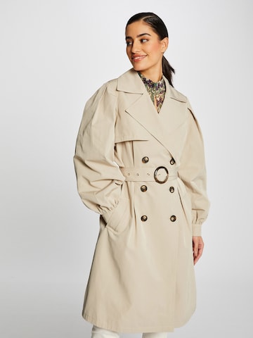 Morgan Between-Seasons Coat 'GESSY' in Beige: front