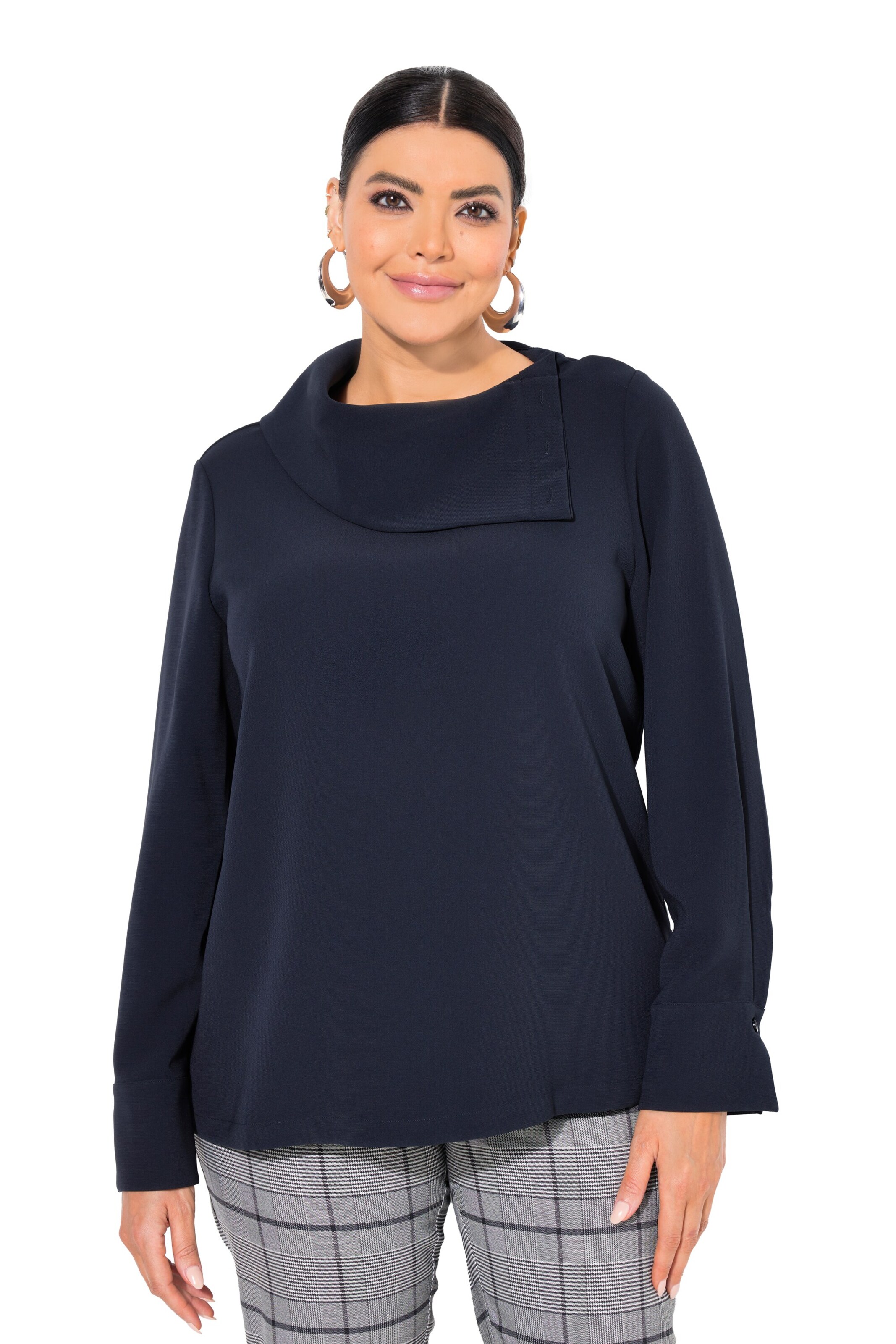 Ulla Popken Bluse in Blau: Vorderseite