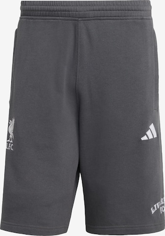ADIDAS ORIGINALS - regular Pantalón 'FC Liverpool US' en gris: frente