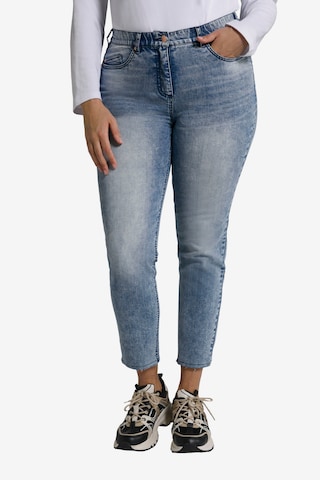 Regular Jeans de la Ulla Popken pe albastru: față