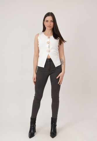 Elara Bluse i hvid: forside