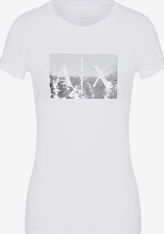 Maglietta 'T-shirt AX ARMANI EXCHANGE da Donna - bianco 8NYTDLYJ73Z6110' di ARMANI EXCHANGE in bianco: frontale