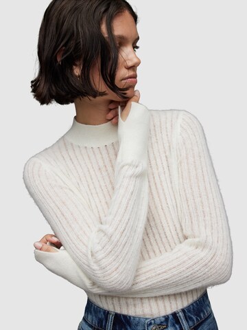 AllSaints Пуловер 'ABI' в бяло