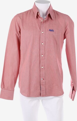 Superdry Button Up Shirt in L in Red: front
