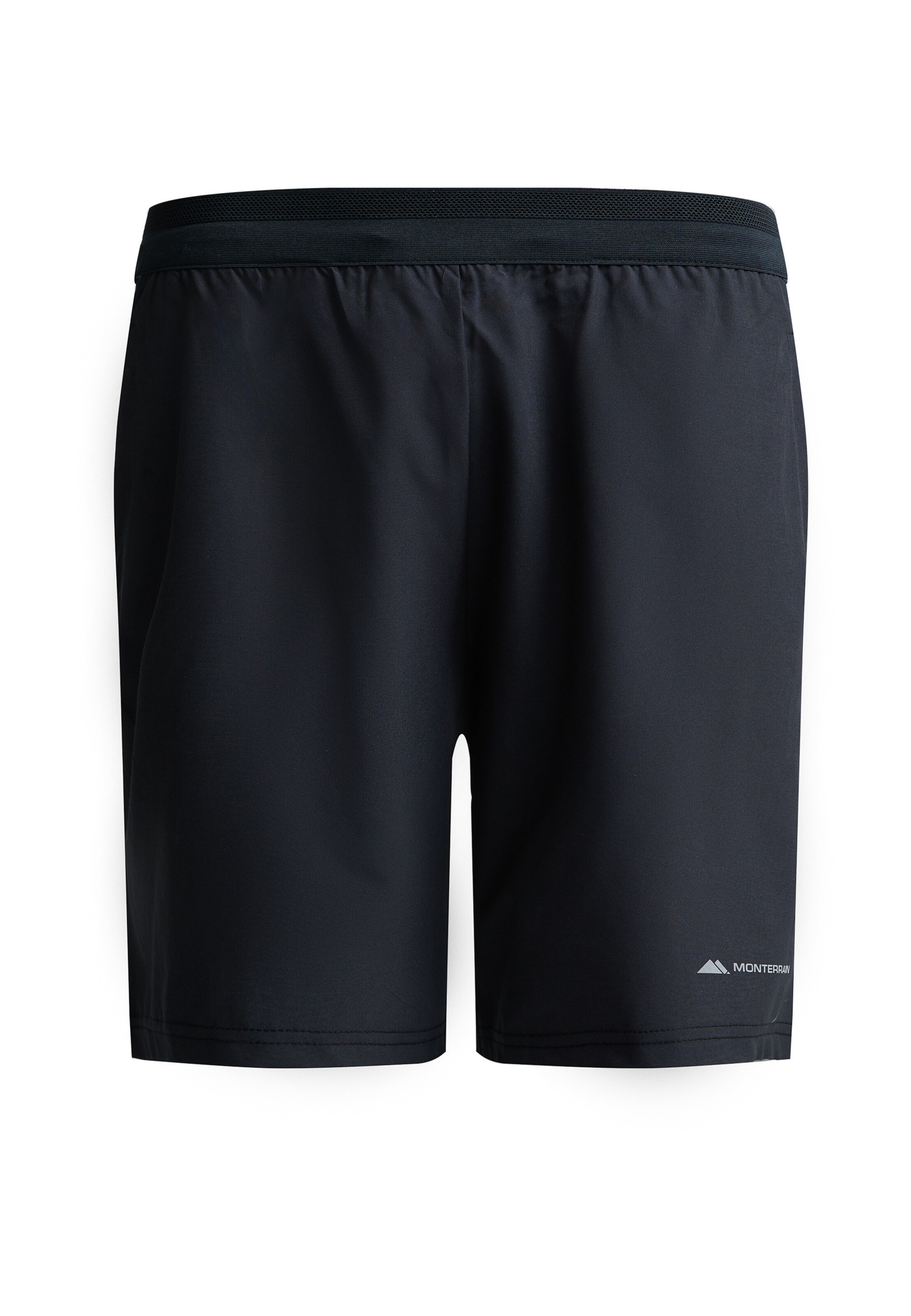 MONTERRAIN Regular Workout Pants 'Lyder 3.0' in Black: front