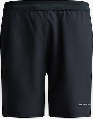 MONTERRAIN Regular Sportshorts 'Lyder 3.0' in Schwarz: Vorderseite