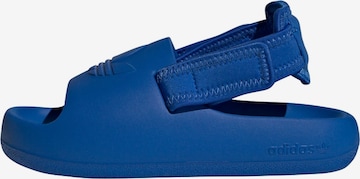 Chaussures ouvertes 'Adifom Adilette ' ADIDAS ORIGINALS en bleu : devant