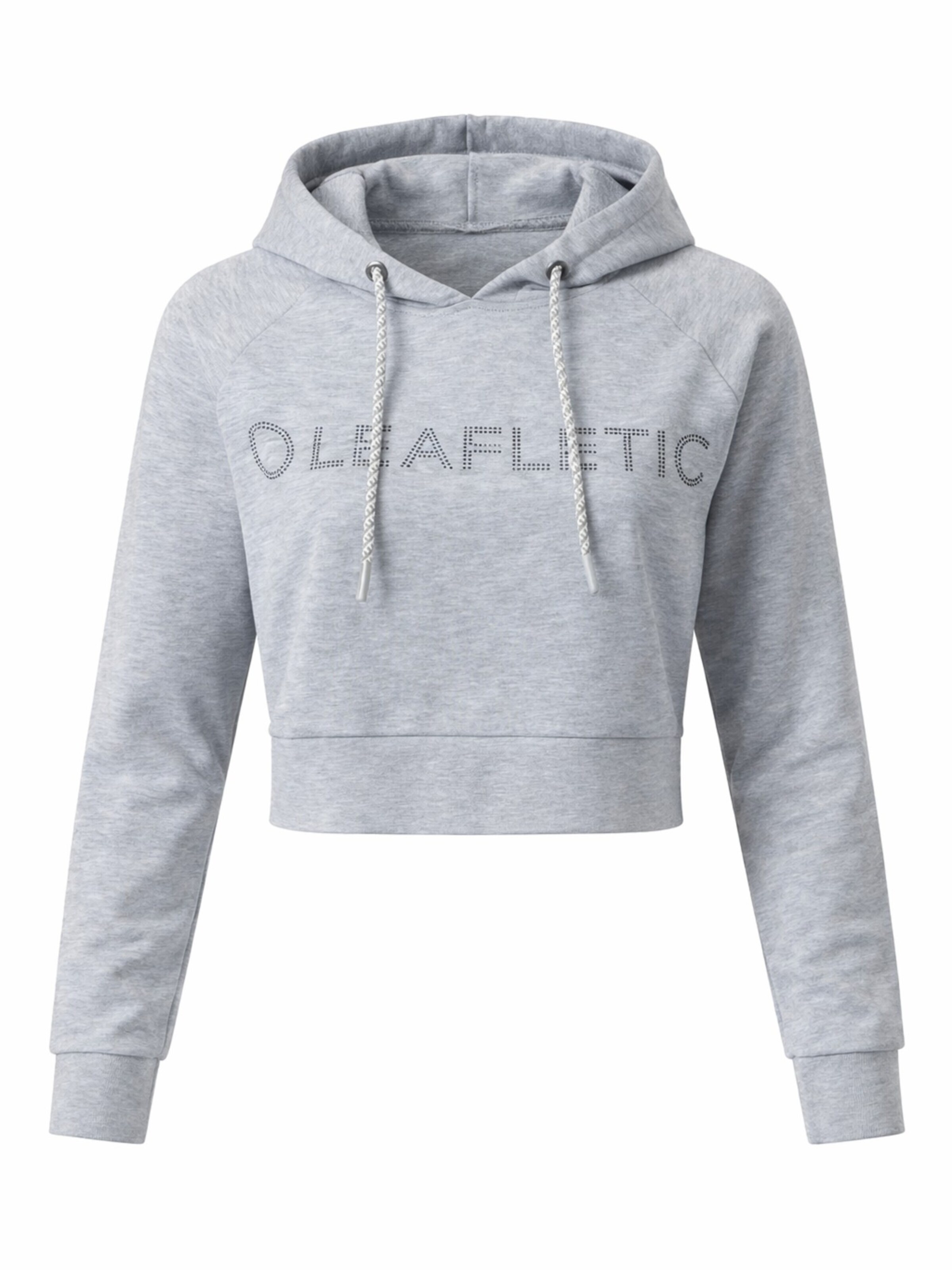 Felpa 'Leafletic Women’s Hoodie' di LEAFLETIC in grigio: frontale