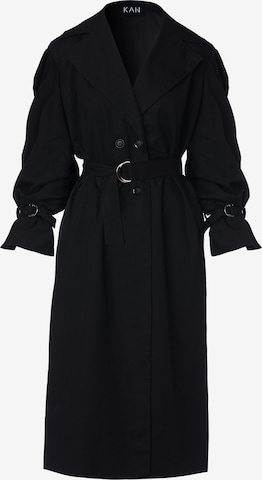 Manteau mi-saison 'CHARCOAL' KAN en noir : devant