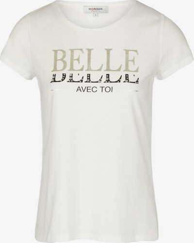 Morgan T-Shirt 'DIENO' in beige / schwarz / weiß, Produktansicht