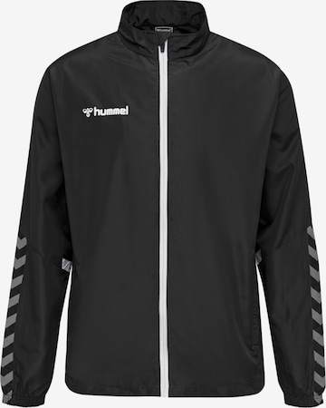Hummel Sportjacke 'Authentic' in Schwarz: Vorderseite