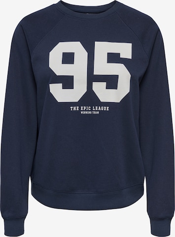 Sweat-shirt 'ONLVELLA' ONLY en bleu : devant