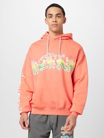 Tommy Jeans Sweatshirt in Orange: front