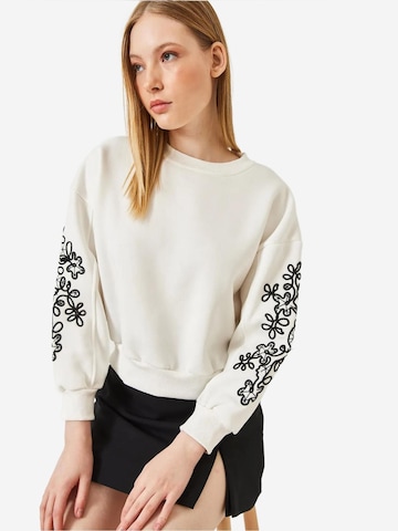 Felpa 'Sweatshirts' di Bianco Lucci in beige