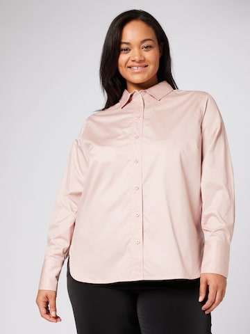 Camicia da donna di Guido Maria Kretschmer Curvy in rosa: frontale