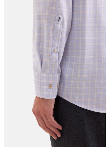 SEIDENSTICKER Regular Fit Businesshemd 'Karo' in Beige