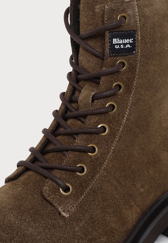 Boots stringati di Blauer.USA in grigio