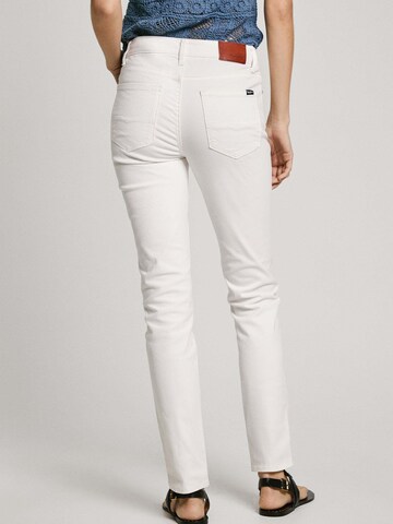Pepe Jeans Slimfit Broek 'Thelma' in Wit