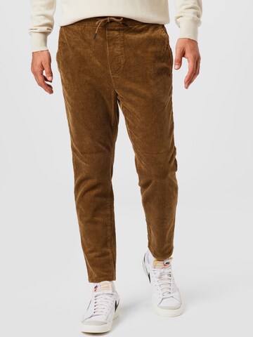 Only & Sons Regular Pants 'Linus' in Brown: front