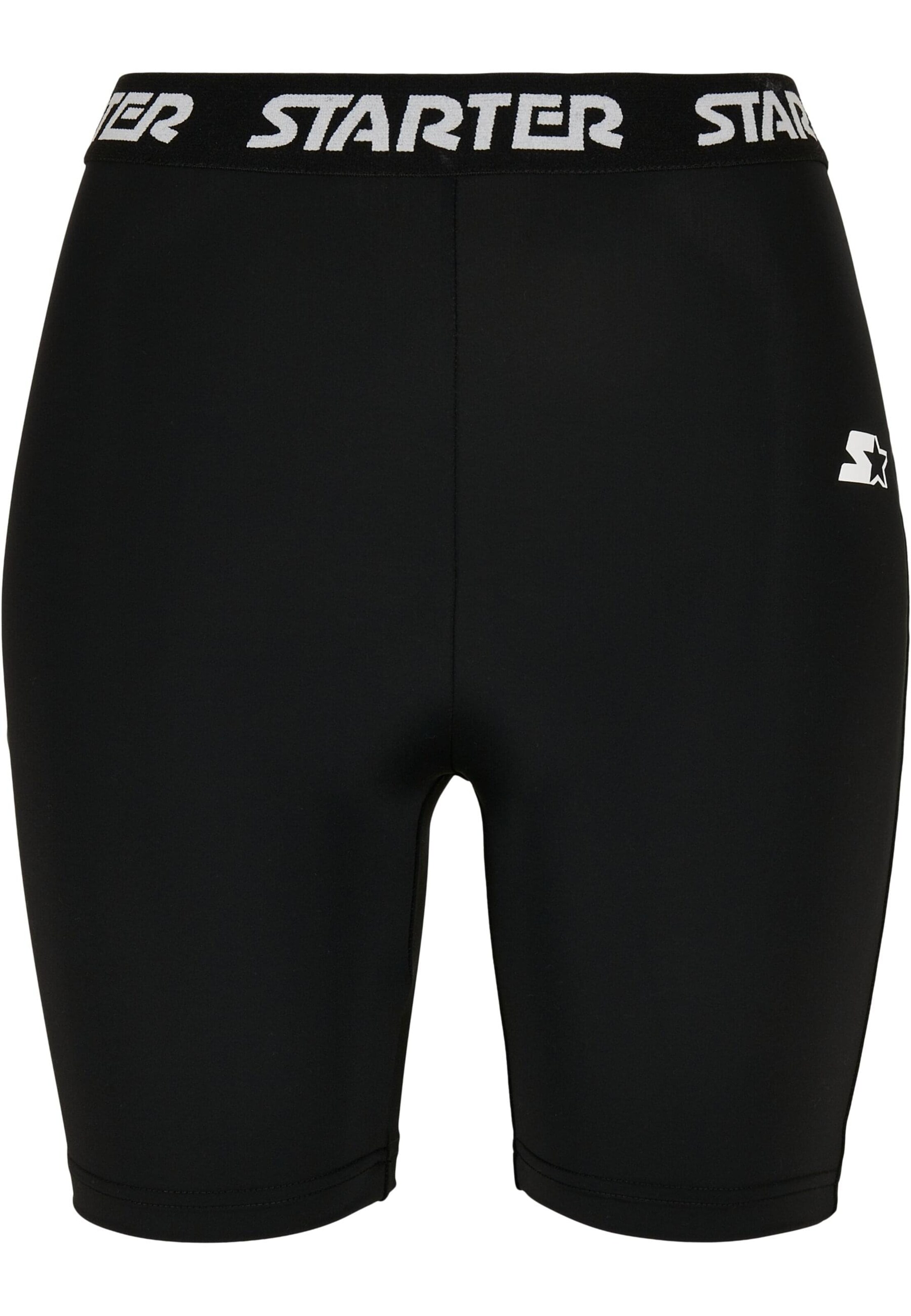 Coupe slim Pantalon de sport Starter Black Label en noir : devant