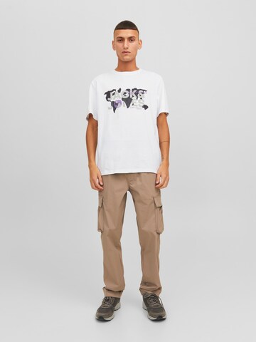 JACK & JONES TShirt 'JCODust' in Weiß