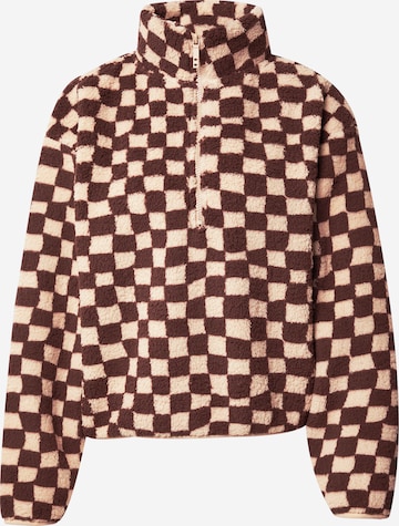 Cotton On Athletic Sweater in Brown: front