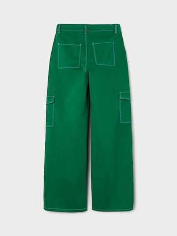 NAME IT Wide leg Pants 'Hilse' in Green