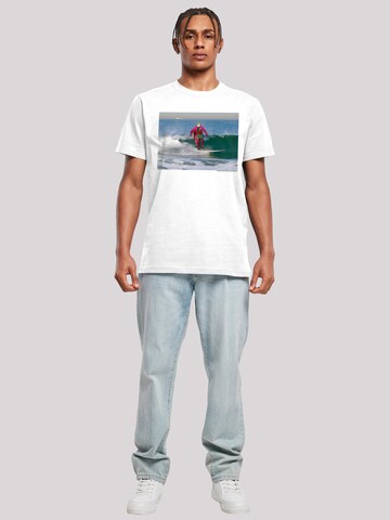 T-Shirt 'Batman TV Series Joker Surfing' F4NT4STIC en blanc