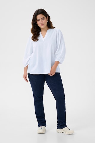 KAFFE CURVE - Blusa 'Jolisa' em branco