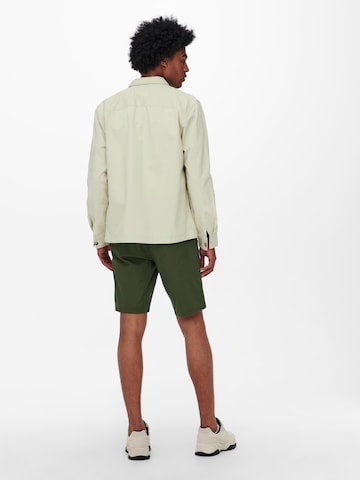 Only & Sons - Regular Calças chino 'Cam' em verde