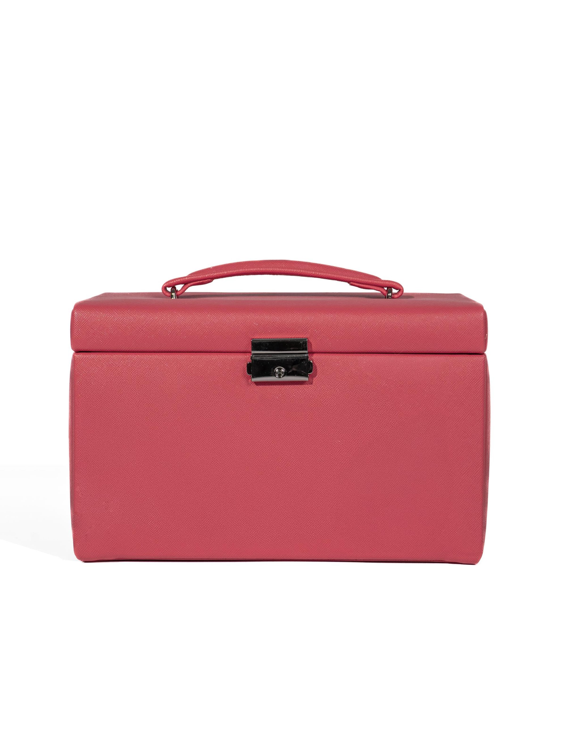 Friedrich23 Jewelry storage 'JOLIE Schmuckkästchen - Kreuznarben Optik' in Pink: front