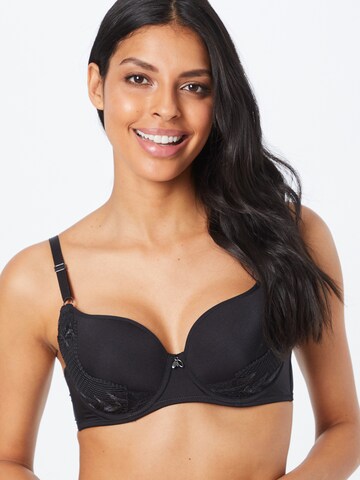 LingaDore Push-up BH in Schwarz: predná strana