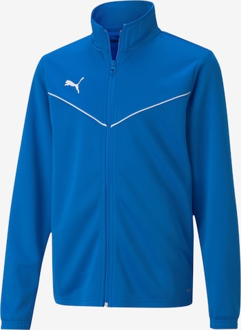 PUMA Athletic Jacket 'TeamRise' in Blue: front