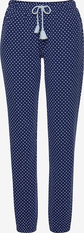 LASCANA Pajama Pants in Blue: front