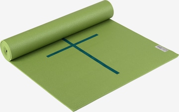 YOGISTAR.COM Mat 'Plus Alignment' in Green: front