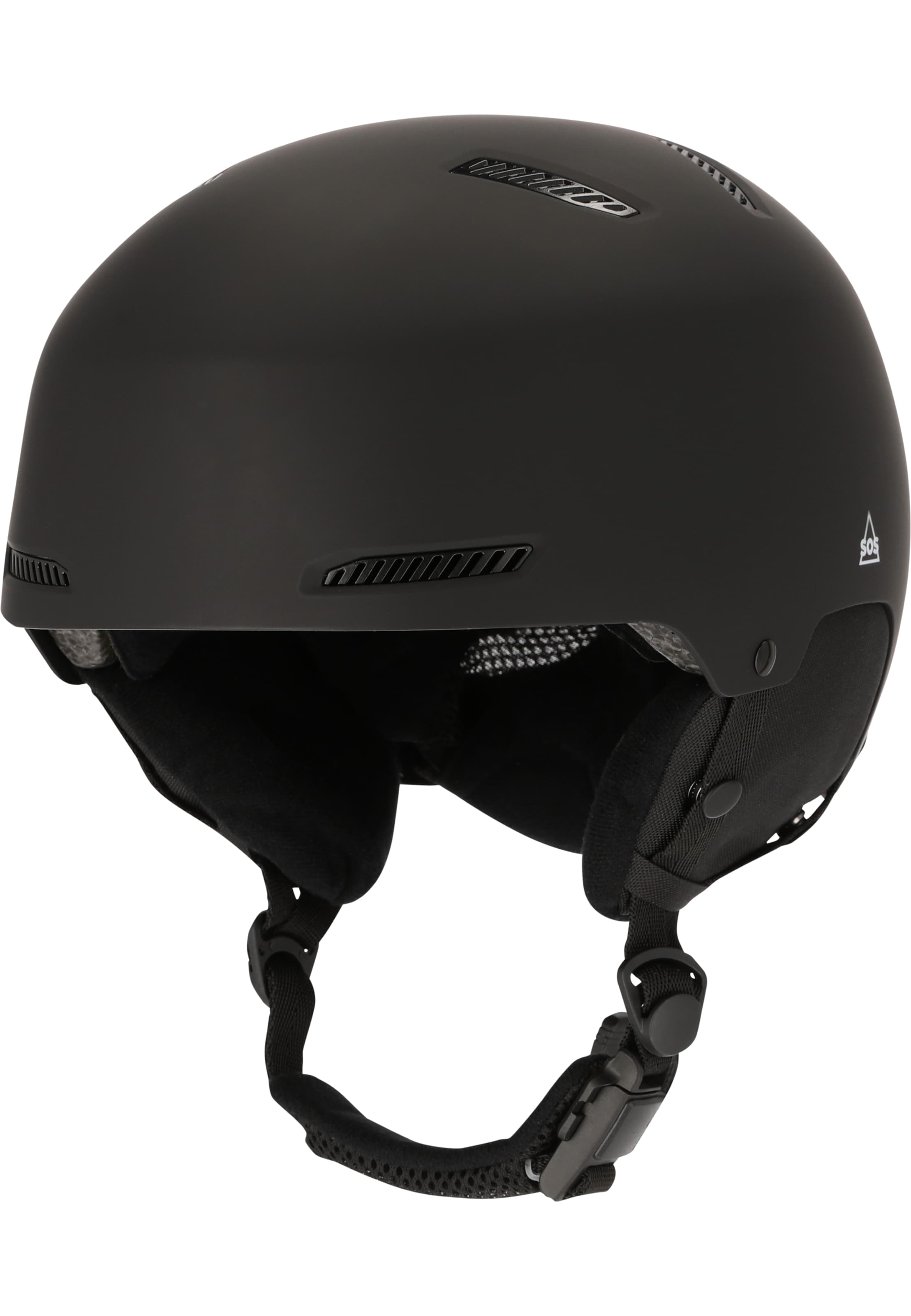 SOS Skihelm 'Cooper Elite' in Schwarz: Vorderseite