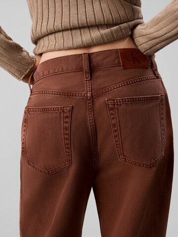Calvin Klein Jeans Wide Leg Jeans in Braun