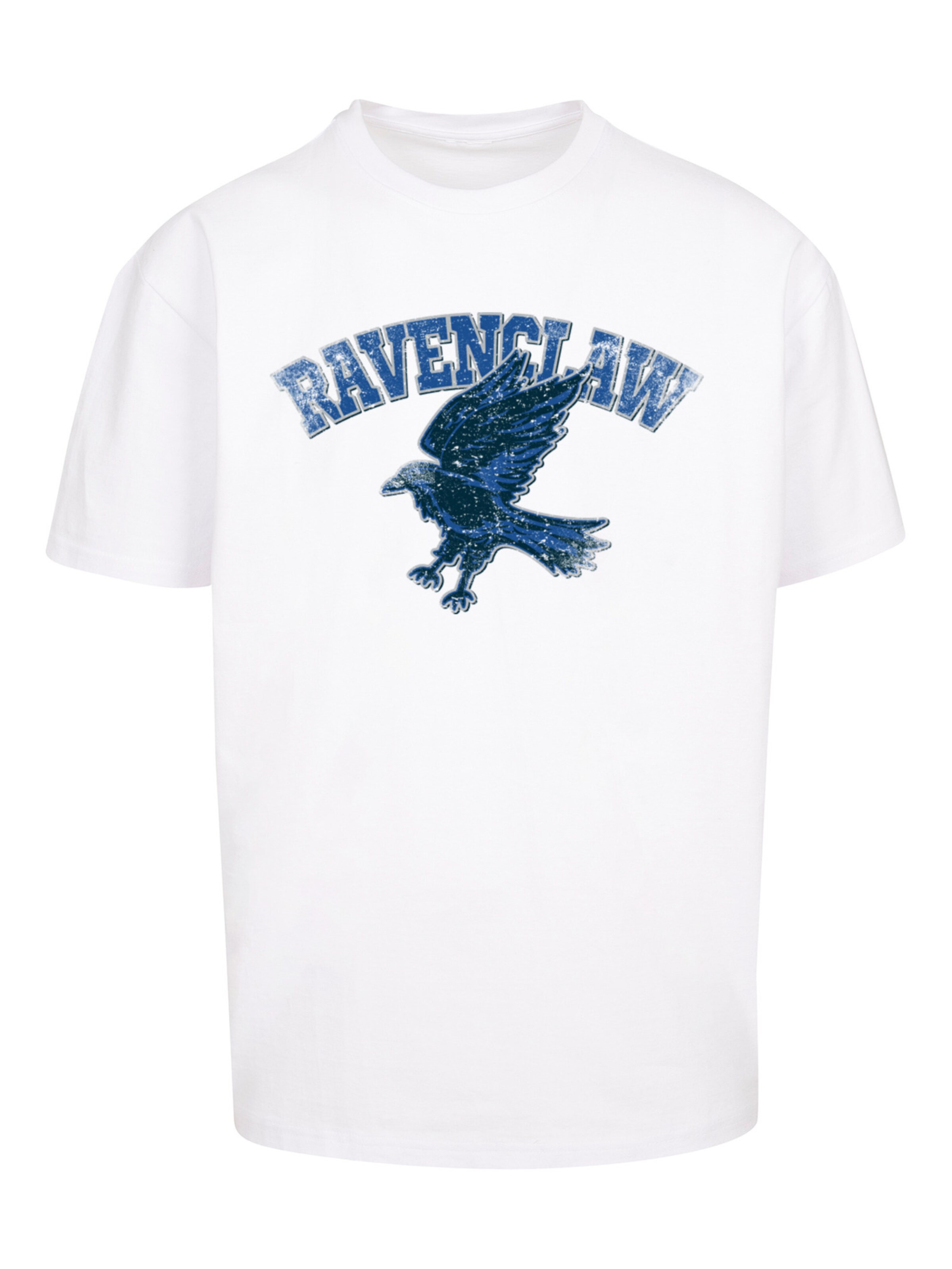 T-Shirt 'Harry Potter Ravenclaw Sport Emblem' F4NT4STIC en blanc : devant