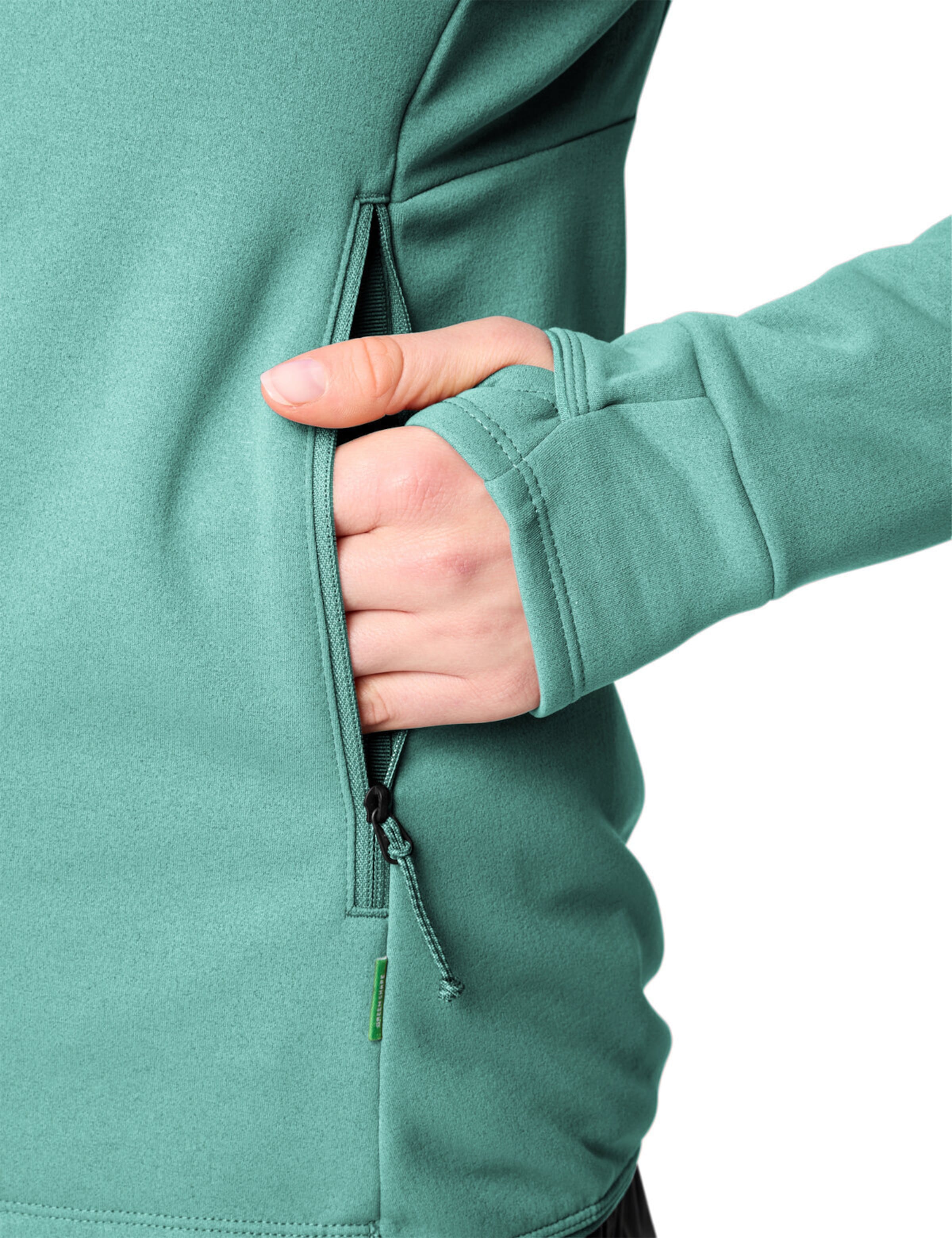 VAUDE Athletic fleece jacket 'Monviso III' in Green
