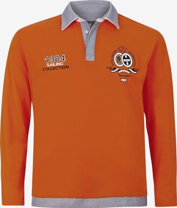 Jan Vanderstorm Sweatshirt 'Fenno' in Oranje: voorkant