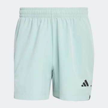ADIDAS PERFORMANCE Regular Workout Pants 'D4T Essentials' in Green: front