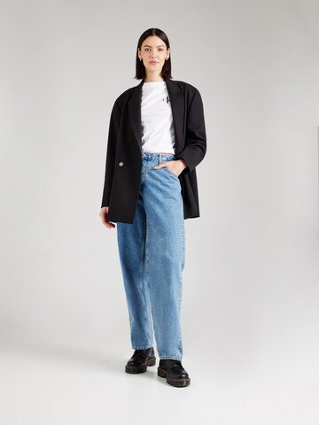 balta Calvin Klein Jeans Marškinėliai