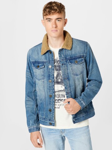 BLEND Between-season jacket in Blue: front
