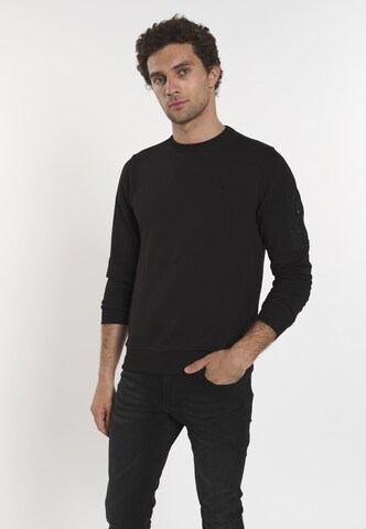 DENIM CULTURE Sweatshirt 'Bret' in Schwarz: predná strana