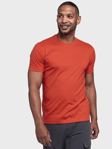 T-Shirt fonctionnel ' T Shirt Buchberg  ' Schöffel en orange : devant
