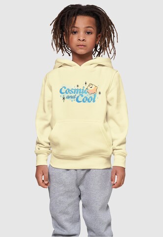 ABSOLUTE CULT Sweatshirt 'Kids Wish - Cosmic And Cool' in Geel: voorkant