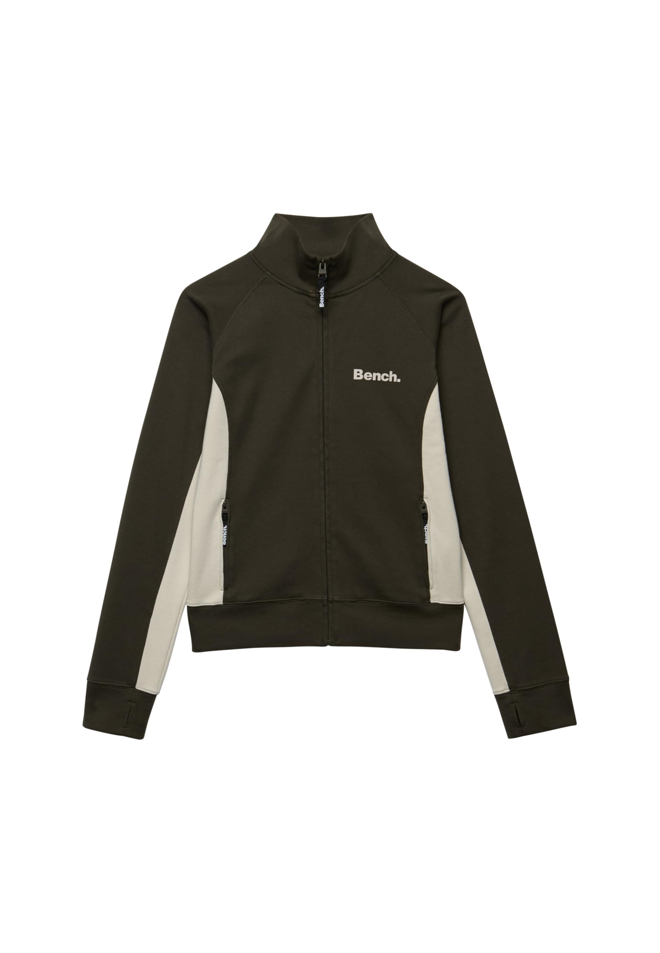 Superdry & Co Sweatvest 'Bench x Superdry & Co' in Groen: voorkant