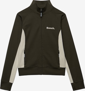 Superdry & Co Sweatvest 'Bench x Superdry & Co' in Groen: voorkant