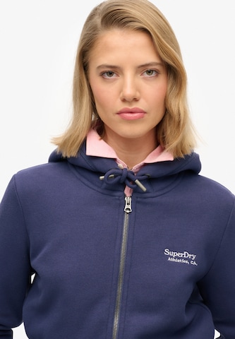 Superdry Sweatjacke 'Essentials' in Blau